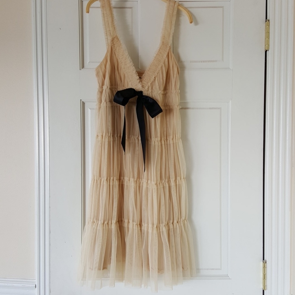 Ivory beige dress
